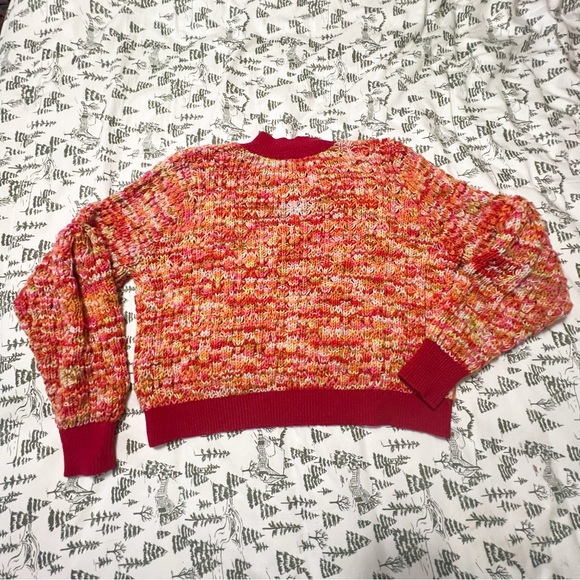 Free People Wool Knit Rainbow Dash Sweater M - Picture 12 of 13